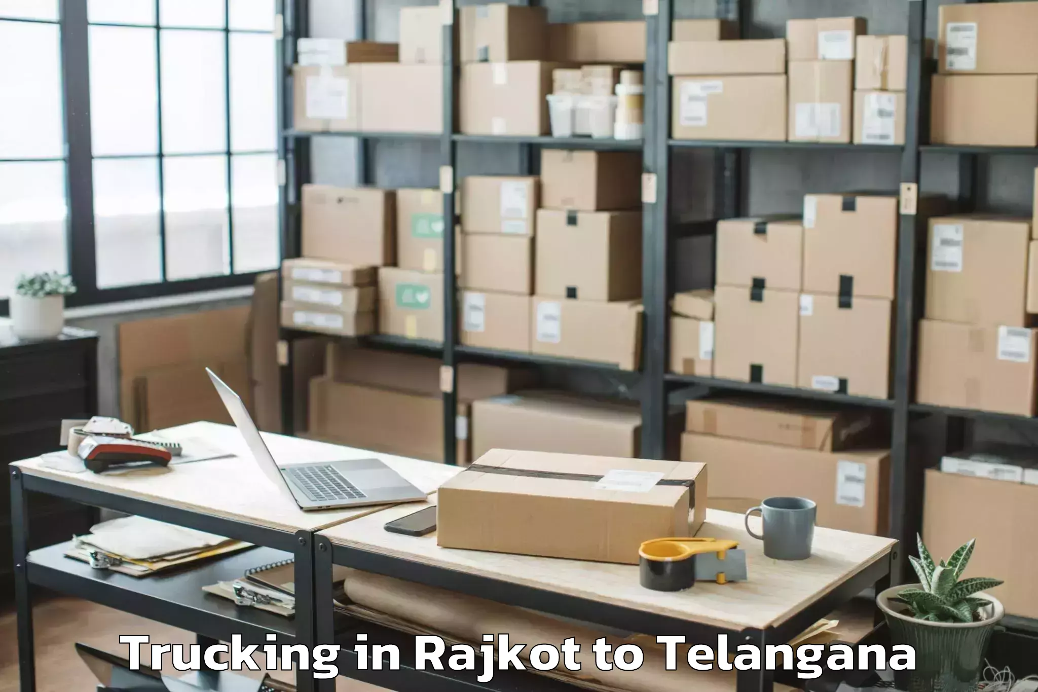 Trusted Rajkot to Boinpalle Trucking